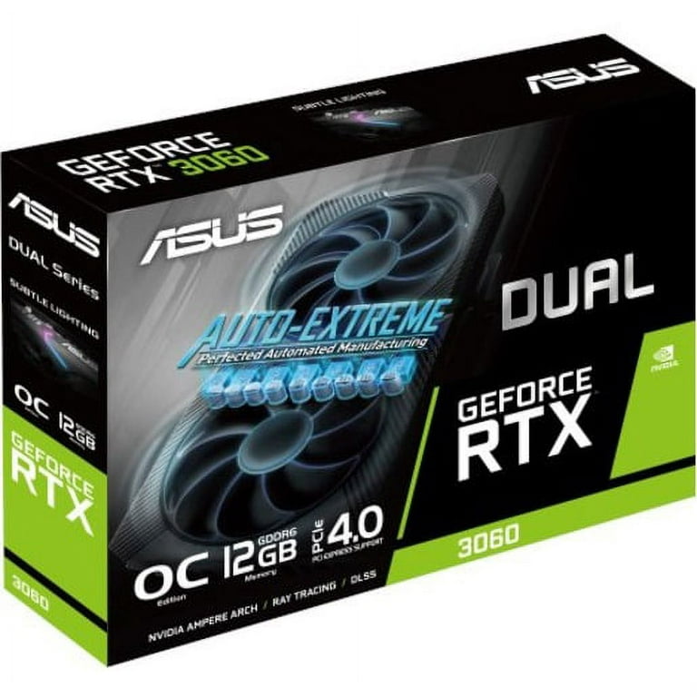 ASUS Dual NVIDIA GeForce RTX 3060 V2 OC Edition 12GB GDDR6 Gaming