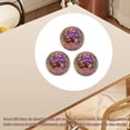 thumbnail image 4 of TISHITA 3Pcs Glass Mosaic Balls Tray Bowls Living Room Vases Wedding Decorative Orbs Red, 4 of 8