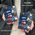 thumbnail image 2 of Cute Cartoon Pu Hello Kitty Coin Wallet Short INS Korean Style Clutch Bag Coin Wallet ID Card Storage Card Bag Girls Woman Gifts, 2 of 7