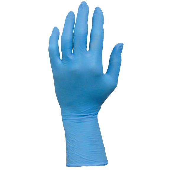 Proworks® Nitrile Powder Free 8 Mil 12" Exam Gloves, Blue Lrg - Box of 50