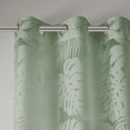 thumbnail image 4 of Madison Park Leilani 50x84" Palm Leaf Burnout Window Sheer in Sage Green, 4 of 5