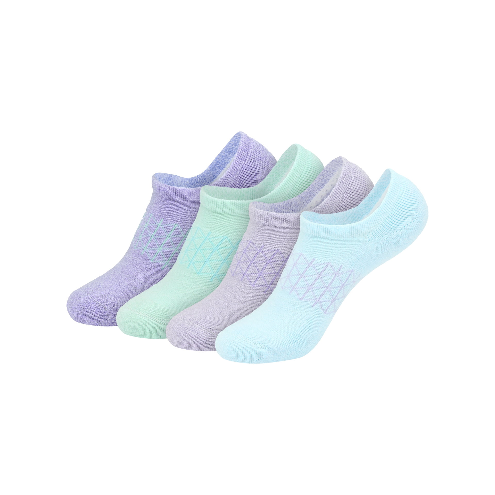 Hanes Women's Absolute Comfort Super No-Show Socks, 4-Pack, Size 5-9