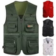 thumbnail image 3 of Men’s Fishing Vest Summer Outdoor Lightweight Work Travel Photo Vest Waistcoat with Multi Pockets, 3 of 3