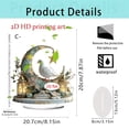 thumbnail image 3 of 2D Acrylic Desktop Ornament, Home Living Room Festive Decoration, Tabletop Accent With 2D Moon Shape, Bird, Star, Lantern, Floral Details For Interior Spaces C1, 3 of 3