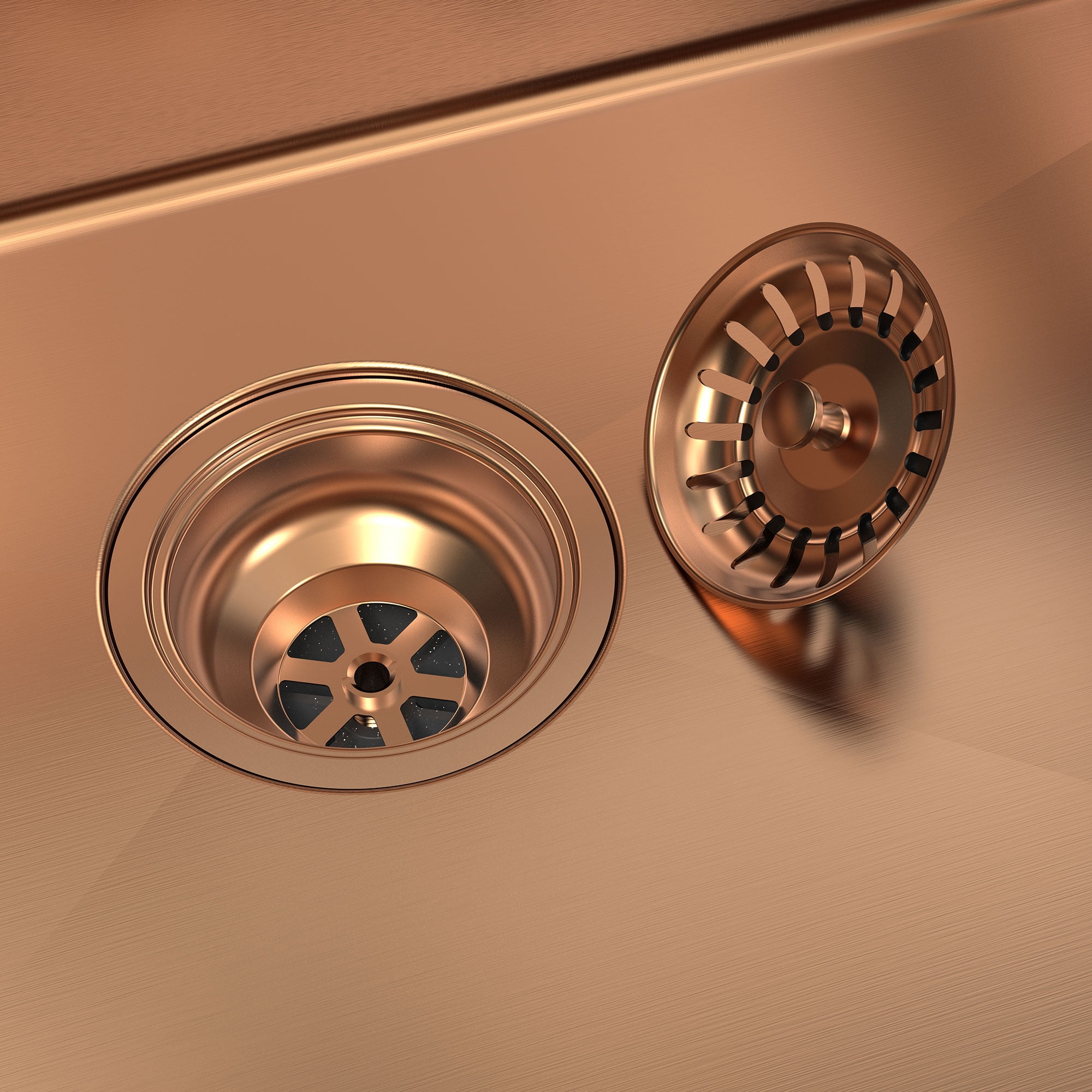 HIGOLD 30 inch Single Bowl Kitchen Sink Undermount,Stainless Steel Nano Sink, Rose Gold 30"×18"×10"