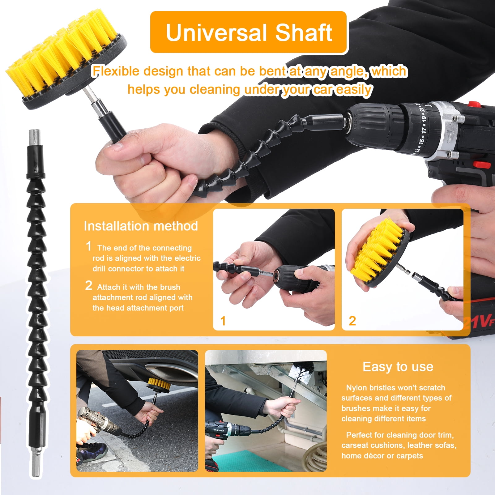 Car 38PCS Car Polishing Pads Waxing Buffing Sponge Pad Kit Set For Car Polisher Buffer Waxer Sander Polishing Tool Set