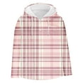 thumbnail image 3 of Dvprdro Jackets for Men Check Print Pocket Long Sleeved Pocket Button Hooded Casual, 3 of 4