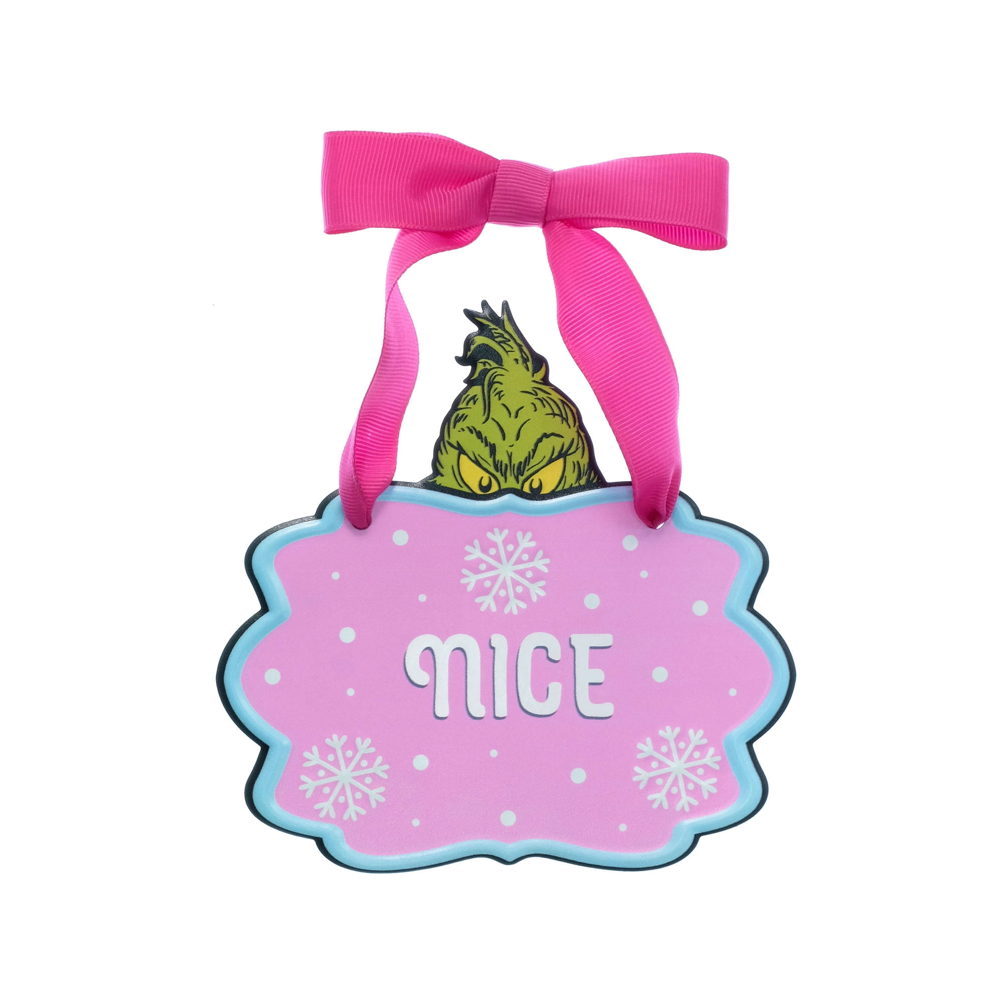 Dr. Seuss The Grinch Reversible Naughty/Nice Christmas Hanging Wall Sign