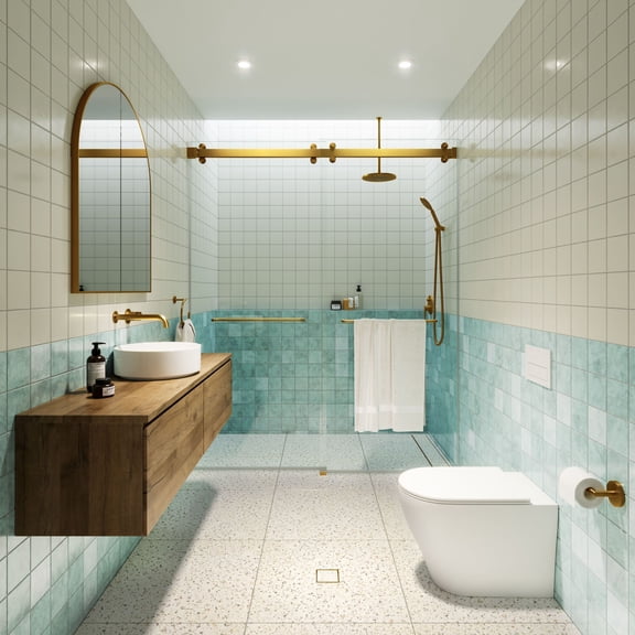 Glass Warehouse 2DSL-60-SB Polaris 78" High X 60" Wide Bypass Frameless Shower Door -