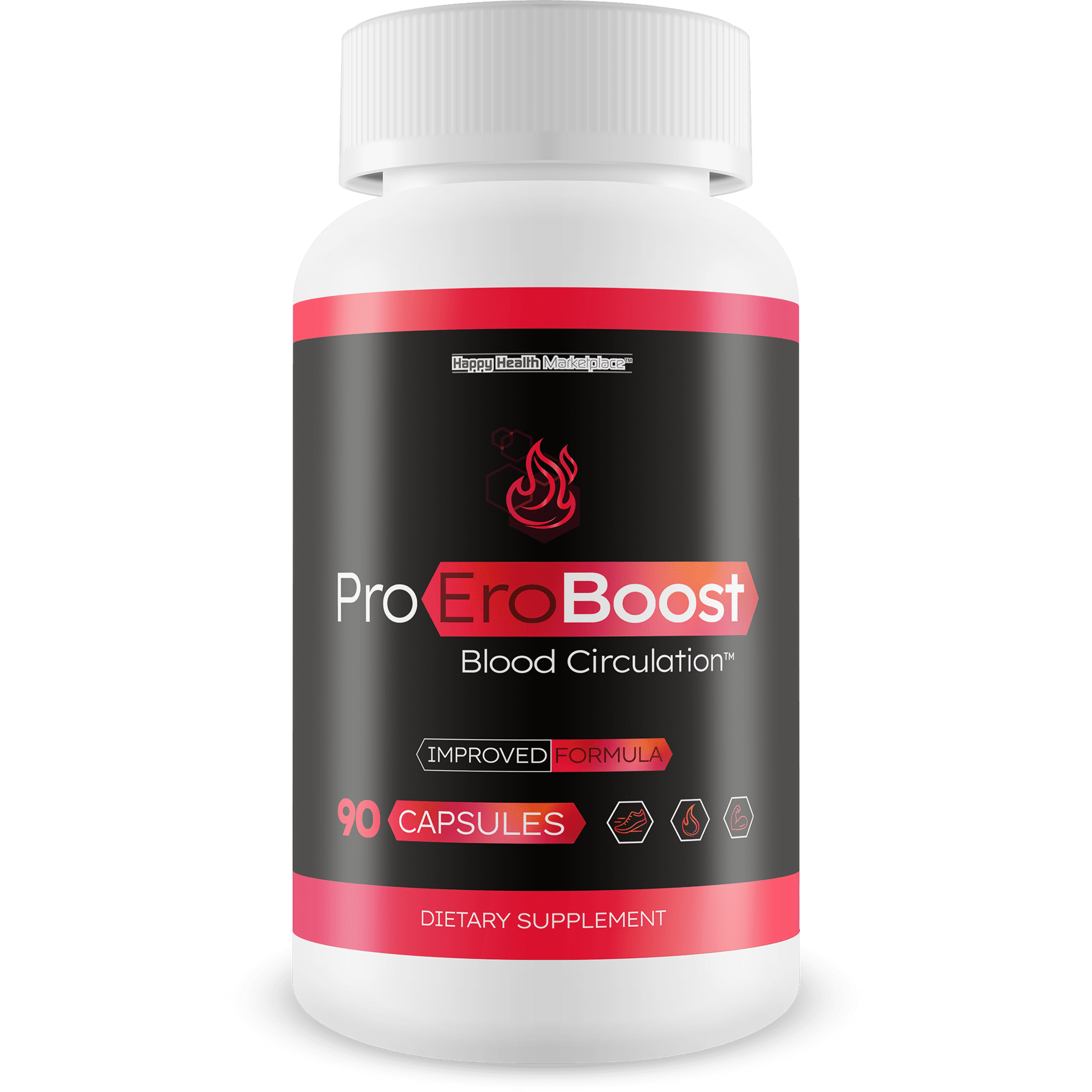 Pro EroBoost - Improved Formula - Our Best Advanced Blood Flow Supplement for Men & Best Circulation Supplement - Increase Blood Flow Max Performance - Vasodilator Nitric Oxide Circulation Pills