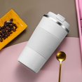 thumbnail image 2 of Taza de viaje de café con aislamiento al vacío de acero inoxidable para bebidas heladas y bebidas calientes, vasos de viaje de doble pared con tapa a prueba de derrames, regalo para el automóvil para, 2 of 4