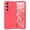 Peach Pink, variant on Meifei Magnetic Case for Samsung Galaxy S25 5G 6.2", Liquid Silicone, Black