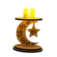thumbnail image 4 of Candelabro de Ramadán, paquete de material de bricolaje, candelabro LED, adorno de luz, decoraciones de Eid Mubarak para interiores y exteriores, vacaciones Estilo B, 4 of 9