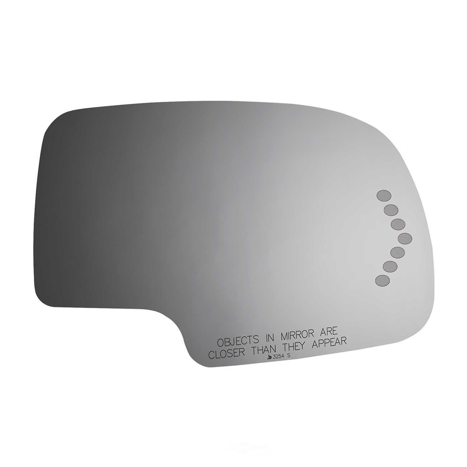 Burco Side View Mirror Replacement Glass - Clear Glass - 3254S