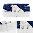 thumbnail image 4 of Polar Bear PU Leather Necklace Organizer Bracelet Holder Jewelry Organizer with Removable Compartment, Portable, 4 of 6