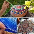 thumbnail image 3 of Juego de plantillas de herramientas de punteado de mandala de 32 piezas con bolsa de almacenamiento con cremallera, para pintar dibujos de rocas, manualidades infantiles, suministros para decoración, 3 of 5