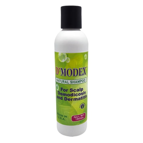D'modex Shampoo For Thinning Hair, Dandruff, Itching Scalp, Head Dermatitis, Demodex Mites - 6.0 oz