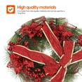 thumbnail image 5 of Frcolor Christmas Wreath Window Door Wreaths Wreath Pine Flower Reef Artificial Front Ornaments Poinsettia Hanging Fireplace, 5 of 7