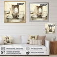 thumbnail image 4 of Designart "Minimalist Beige Toilet I" Bath & Laundry Floater Framed Wall Art Print, 4 of 7