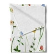 thumbnail image 2 of Watercolor Flower Soft Flannel Fleece Throw Blanket, Different Kinds of Flowers Herbs Plants and Earth Elements, Cozy Plush for Indoor and Outdoor Use, 60" x 80", Multicolor, by Ambesonne, 2 of 5
