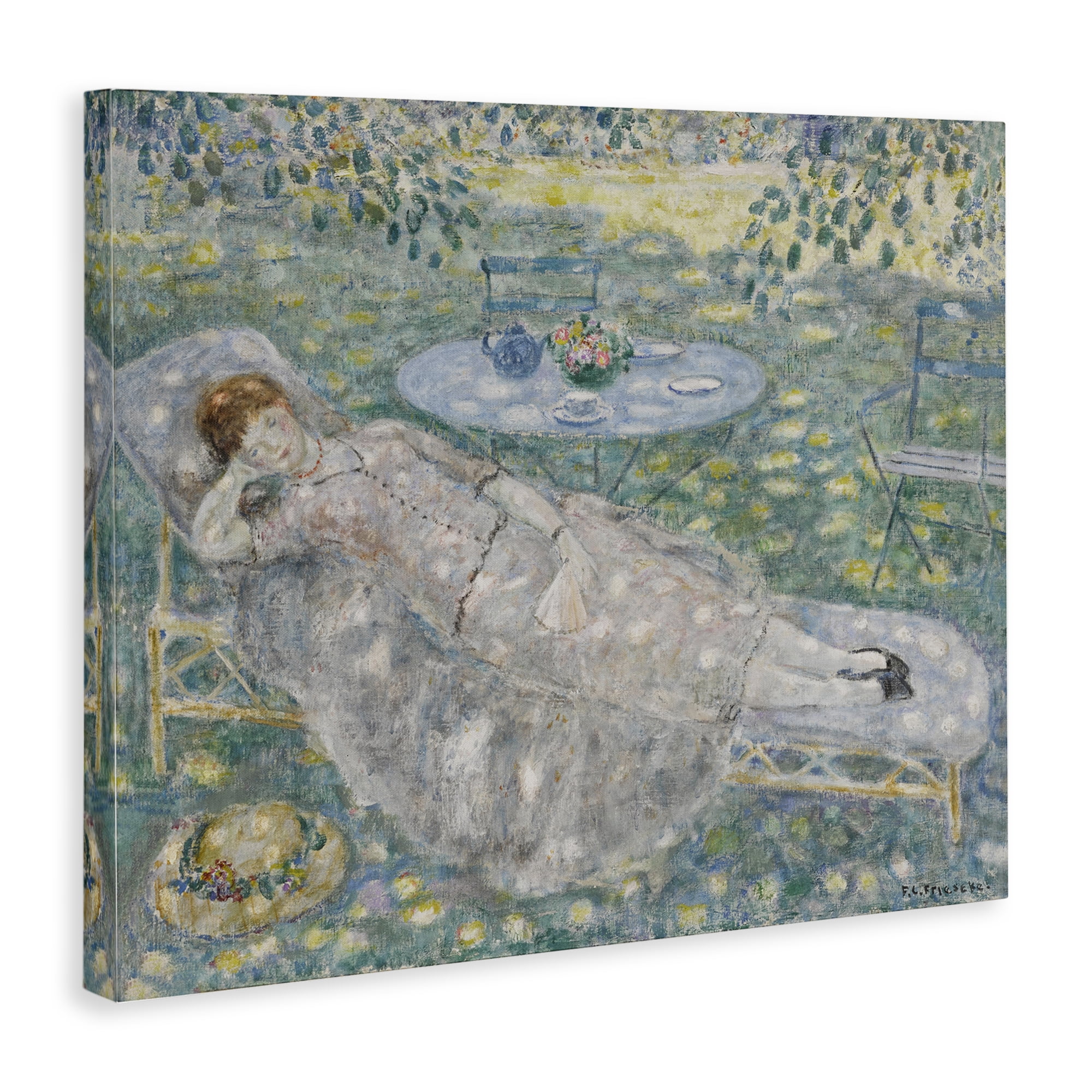 Stupell Industries Classical Frieseke Portrait Landscape & Nature Painting Wrapped Canvas Art Print Wall Art, 40 x 30