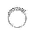 thumbnail image 2 of FB Jewels Sterling Silver Womens Round Diamond Band Ring 1/8 Cttw, 2 of 2