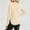 thumbnail image 3 of yillto Womens Workout Long Sleeve Shirts Gym Running Tees Tshirts for Women Loose Athletic Yoga Tops, 3 of 7