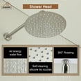 thumbnail image 3 of CASAINC 2-Function 10 in.Wall-Mounted Round Shower System with Handheld Shower in Brushed Nickel, 3 of 9