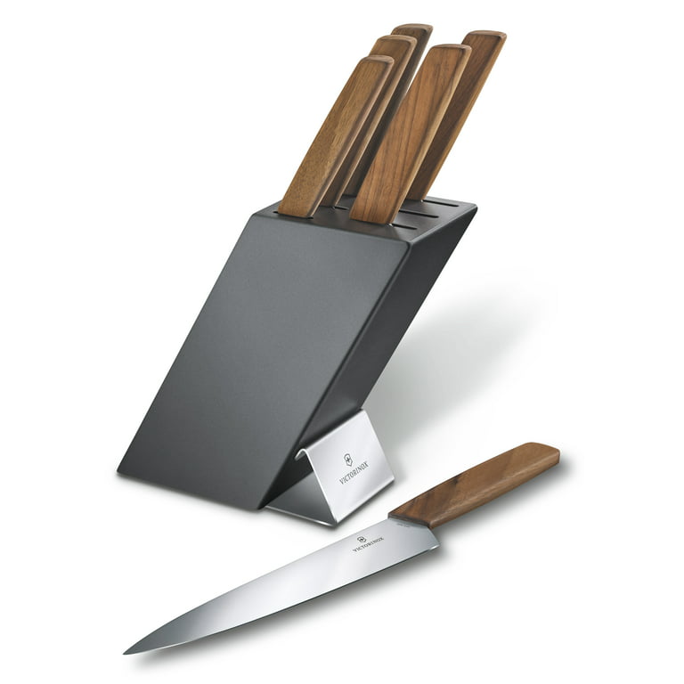 Victorinox Swiss Modern 2 Piece Steak Knife Set, Walnut Wood Handles