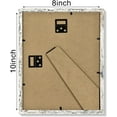 thumbnail image 6 of chalian 8x10 Picture Frame Set of 4, Display Pictures 5x7 with Mat or 8x10 without Mat, Photo Frames for Wall or Tabletop Display, Distressed White, 6 of 16