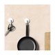 thumbnail image 3 of 18PCS Adhesive Ceiling and Wall Hooks - Round Swivel Spinning Turn 360/180 No Drill Stick on Hook, 3 of 5