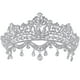 thumbnail image 1 of KAKOWELY Tiara Corona Diadema con diamantes de imitación Tocado de corona brillante Diadema de novia para boda, 1 of 5