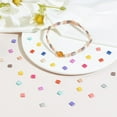 thumbnail image 5 of 240pcs Tiles 12 Colors 2 Hole Square Beads 5x5x2mm Flat Square Seed Beads for DIY Multi-Strand Jewelry Bracelet DIY Craft Making, 5 of 9