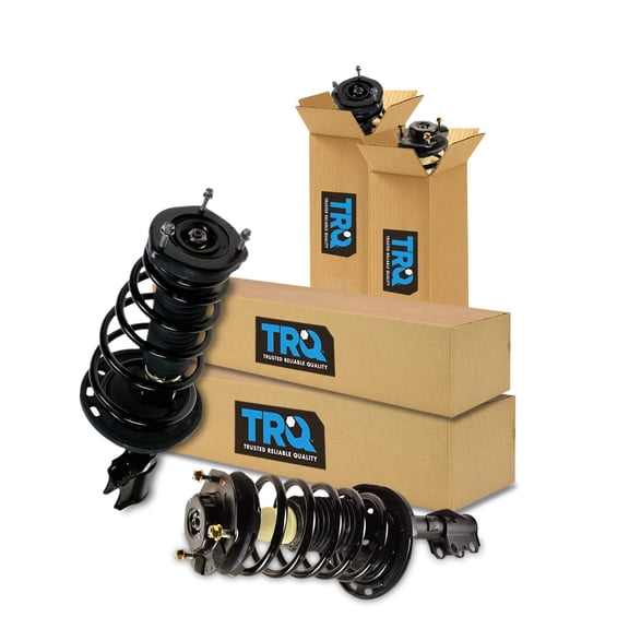 TRQ Front and Rear Strut & Coil Spring Assembly Set Driver & Passenger Sides Fits Select 04-06 Toyota Camry