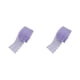 thumbnail image 2 of Billuyoard Cinta de encaje de ganchillo blanco con estilo de poliéster - Varios patrones de ropa Decoración de encaje de guipur púrpura claro morado claro 2piezas, 2 of 6