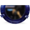 thumbnail image 3 of Wall Mounted Nautical Porthole Mirror & Windows | Maritime Accentual Premium Aluminum Home Decor | Nagina Internatioanl (17 Inches, Deep Blue), 3 of 4