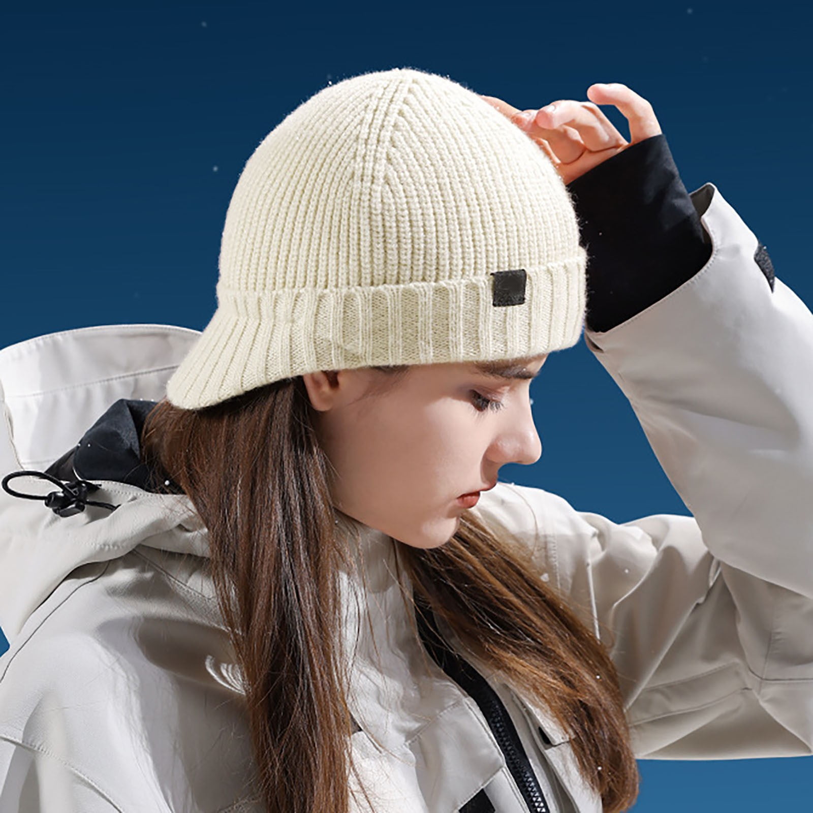 GZWYHT Visors,Visor Hats Men's Beanie Hat Earflap Hat Knitted