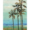 thumbnail image 2 of Vassileva, Silvia 26x32 Black Ornate Wood Framed with Double Matting Museum Art Print Titled - Copper Palms I, 2 of 4