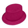 thumbnail image 2 of FKMJH Glitter Mini Top Hat Sparkle Saint Patricks Day Hat Iridescent Mini Top Hat Structured Hard Top Hat Party Hat for Irish Festival Celebration Parade Hat Wide Brim Hat 15 Colors Unisex, 2 of 4
