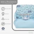 thumbnail image 3 of Evolur Snug Packsack 2-in-1 Portable Booster Seat and Travel Bag, Sky Blue, 3 of 7