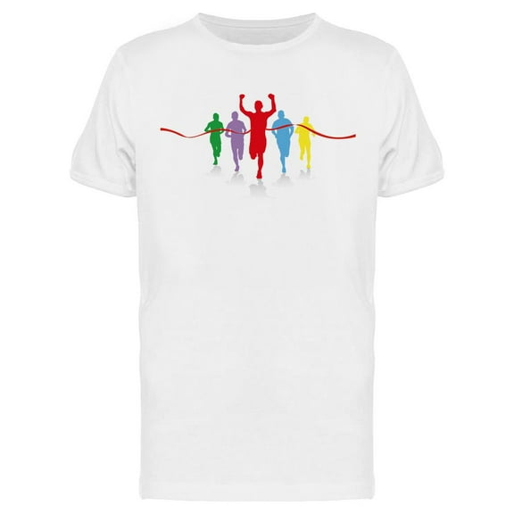 Group Of Runners Design T-Shirt Men -Image by Shutterstock, Male 3X-Large