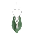 thumbnail image 1 of Tapiz tejido para colgar en la pared de macramé, borlas, Arte de la pared Decoración moderno y hermoso, estilo bohemio para boda, fiesta, dormitorio, Verde, 1 of 8