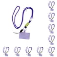 thumbnail image 3 of Sidaley Cordón universal para teléfono móvil con gancho, cordón colgante portátil ajustable para el cuello, correas antipérdida de Púrpura Largo 10piezas, 3 of 6