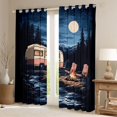 thumbnail image 2 of Erosebridal Happy Camping Black Out Curtains for Kids Teens,Adventure Theme Cartoon Car Curtains Pack of 2 (42x63 Each) for Boys Girls,Super Cozy Room Decor, 2 of 6