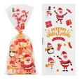 thumbnail image 2 of THLKIF Christmas Treat Bags, 50 Pack Cellophane Candy Bags for Holiday Gift Wrapping, Xmas Themed Treat and Snack Bags for Party Favors, Sweets, and Gift Giving Supplies, 2 of 4