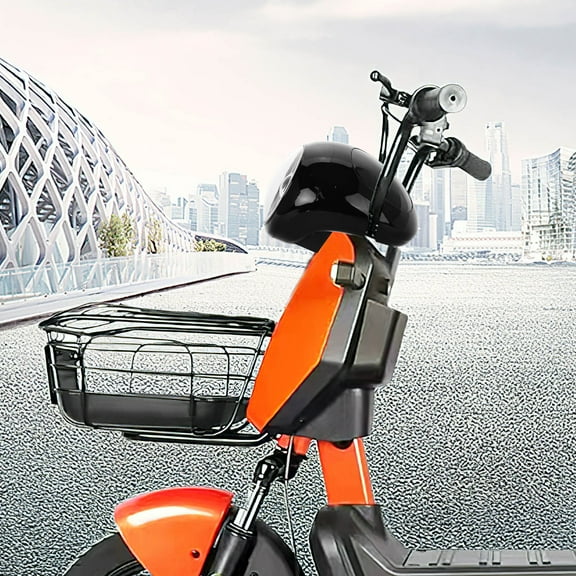 HEMOTON Electric Scooter LED Headlight with Battery Display Horn and High Brightness for Motorcycles Black Plastic