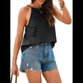 thumbnail image 3 of Camisola de Verano con Cuello Halter y Espalda Descubierta para Mujer, Estilo Y2K, para Salir, Playa Negro M, 3 of 10