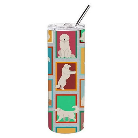 

20 oz Unisex Lots of Great Pyrenees Stainless Steel Skinny Tumbler