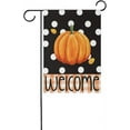 thumbnail image 6 of Fall Welcome Pumpkin Garden Flag 12x18 Autumn Maple Leaves Double Sided Flags Black White House Flag Yard Banners Thanksgiving Day Home Decorations Gifts, 6 of 6