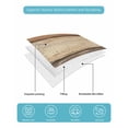 thumbnail image 5 of Quilts Full Size, Farmhouse Beige Brown Soft Comforter Bedding Set for Bed, Vintage Wooden Striped Lightweight Quilted Bedspread with Pillow Cover(2 Pieces) for All Season, 78x90 Inch, 5 of 6